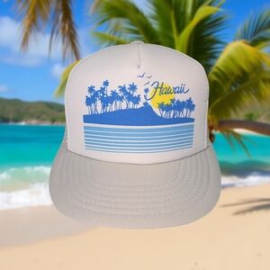 Vtg Hawaii Snapback Trucker Hat